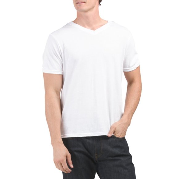 LEVIS White 3pk V-neck Tees - Picture 2 of 2